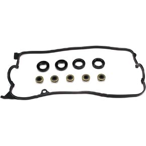 AUCERAMIC VS50606R Valve Cover Gasket Kit Fit 2001-2005 for Honda Civic EX HX GX DX LX 1.7L SOHC D17A1 D17A2 D17A6 D17A7