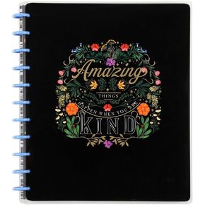 Happy Planner Disc-Bound Daily Notebook for Work, School, or Journaling, Big Size, Desert Dunes Theme, 27.94 Centimetres x 21.59 Centimetres, 60 Sheets of Dot-Lined Paper