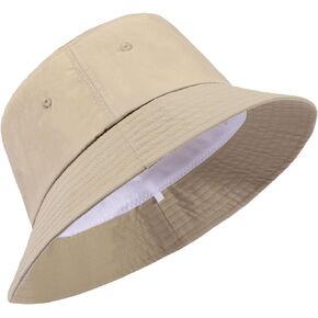Mwfus Oversize XXL Waterproof Bucket Hat for Women Men Wide Brim Fisherman Hats Big Head Beach Fishing Summer Sun Hat