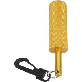 Keenso Aluminum Underwater Shaker with Steel Balls, Anti Slip Texture, 360°Hook, Signal Bell Diving Stick for Scuba Diving