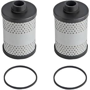 Fitede 2Pcs 496-5 Fuel Tank Filter Element Fits for Diesel Gasoline Water Separate 30 Micron with Protective Sheet