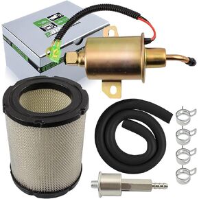 partszen 149-2311 Fuel Pump with 149-2457 Fuel Filter Tune Up Kit for Onan Cummins Generator 4000 4KW Microlite MicroQuiet Generators Parts with 1403280 Air Filter