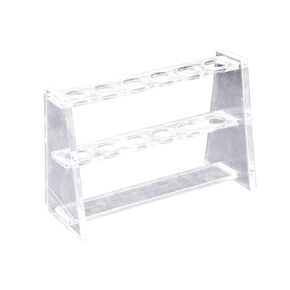 Begino Acrylic Test Tube Rack 6 Wells Clear Holder for 10ml Centrifuge Tubes