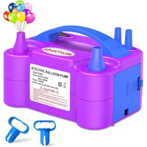 Chamvis Electric Balloon Pump, 110V 600W Balloon Inflator Blower Pump: for Fast and Easy Filling Balloons Balloon Arch Kit Party Balloon Decorations
