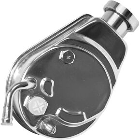 Power Steering Pump Saginaw P Series 5/8" Keyway Pulley Shaft - Compatible with GM Vehicles GMC Chevrolet Chevy Buick Oldsmobile Pontiac Chrome