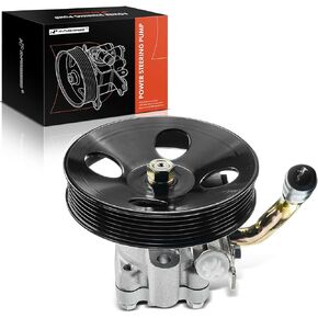 A-Premium Power Steering Pump, with Pulley, Compatible with Kia Sportage 2005-2010 & Hyundai Tucson 2005-2009, 2.7L, Replace # 9900789, 57100-2E100