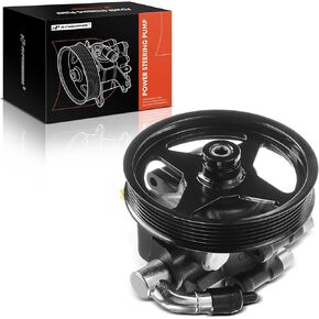 A-Premium Power Steering Pump, with Pulley, Compatible with Ford F-150 F150 2009, Lobo 2009, 4.6L 5.4L, Replace # 9L3Z3A674B