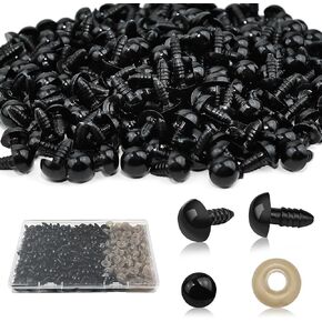 160pcs Safety Eyes for Amigurumi Eye for Stuffed Animals Craft Crochet Dolls Eyes for DIY Puppets Bear Crafts Animals Amigurumi Making Supplies(0.32Inch/8mm)