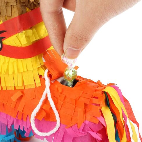 بيناتا لحفلات أعياد الميلاد - مجموعة مكونة من قطعتين من ديكورات الحفلات المكسيكية دونكي ميني بيناتا - لوازم حفلات العيد الملونة للأطفال - مثالية لحفلات أعياد الميلاد، وديكورات حفلات الخيول ذات الطابع الشخصي in Kuwait