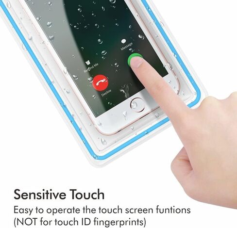 حافظة هاتف عالمية مقاومة للماء، عبوتان من الحقيبة المقاومة للماء للهاتف iPhone 15 14 13 12 Pro Max Plus Galaxy S23 S24 Google حتى 7.5 بوصة، حقيبة واقية للسفر على حمام السباحة والشاطئ والتجديف بالكاياك in Kuwait