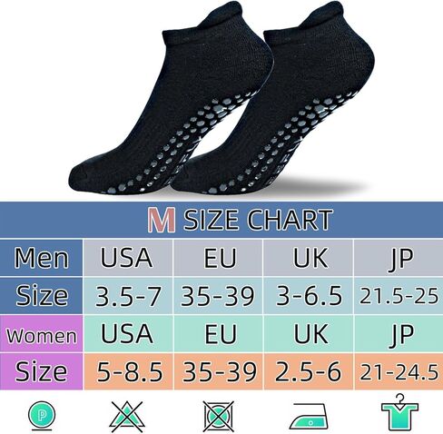 جوارب يوجا للجنسين من ديفلي، جوارب بيلاتيس غير قابلة للانزلاق، للنساء والرجال (مقاس M، L، XL) in Kuwait