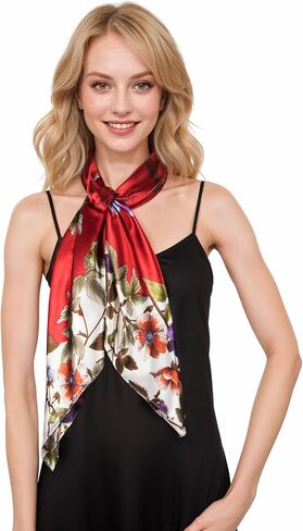 RUI VTRON Women Head Scarf Like Silk Scarf Hair Scarf for sleeping Hair Wrapping 35 Inches Square Scarves in Saudi Arabia