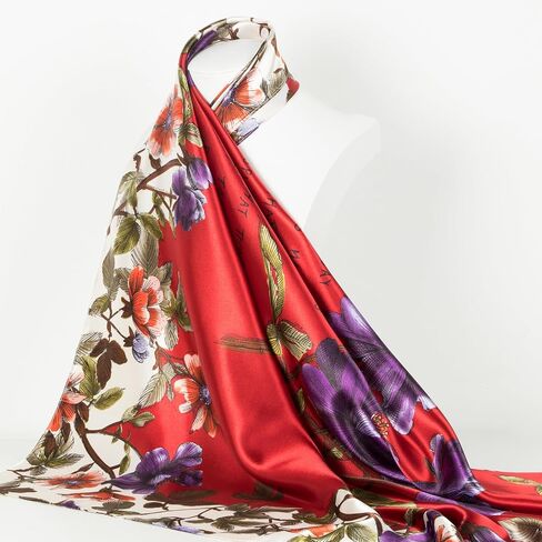 RUI VTRON Women Head Scarf Like Silk Scarf Hair Scarf for sleeping Hair Wrapping 35 Inches Square Scarves in Saudi Arabia