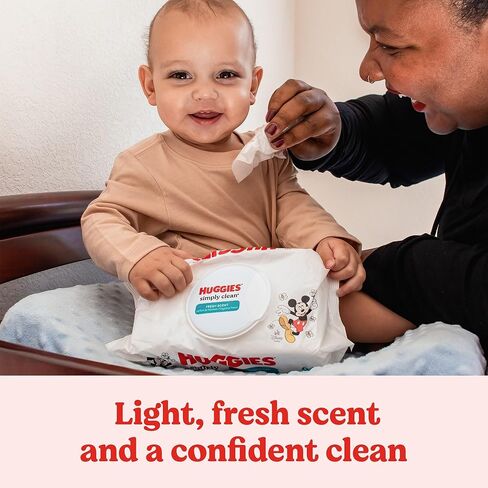 Huggies Simply Clean Fresh Scent Baby Wipes, 3 Flip-Top Packs of 64 (192 Wipes Total) in Saudi Arabia