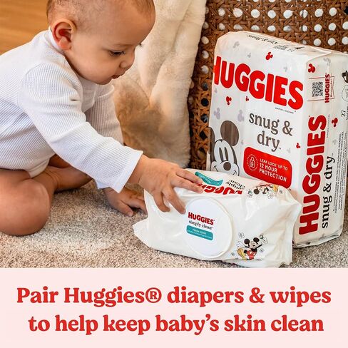 Huggies Simply Clean Fresh Scent Baby Wipes, 3 Flip-Top Packs of 64 (192 Wipes Total) in Saudi Arabia