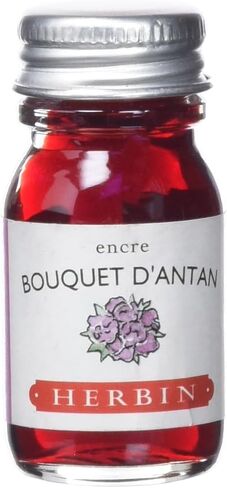 Herbin 11564T - 10ml Bottle of Ink for Fountain pens and Roller pens (Product Without Packaging - Zero Waste Objective), Bouquet d'antan/Faded Rose in Saudi Arabia