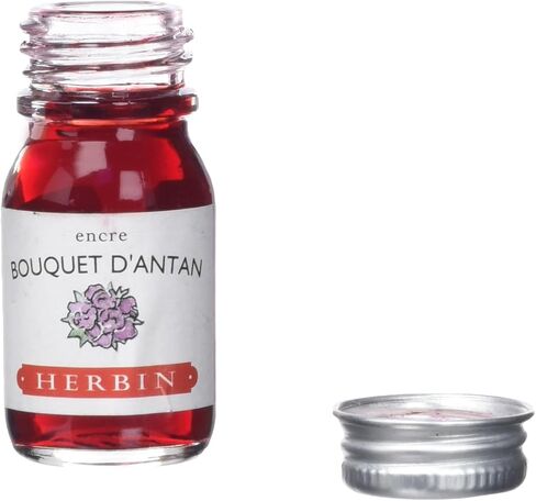 Herbin 11564T - 10ml Bottle of Ink for Fountain pens and Roller pens (Product Without Packaging - Zero Waste Objective), Bouquet d'antan/Faded Rose in Saudi Arabia