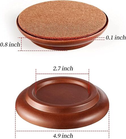 Grand Piano Caster Cups, Piano Casters Floor Protectors Piano Leg Coasters for Grand Piano Hardwood Floors with Nonslip Felts in Saudi Arabia