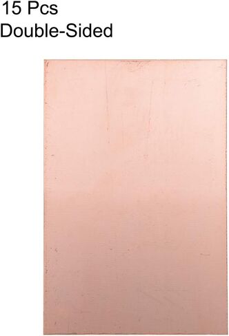 uxcell Double-Sided Copper Clad Laminate PCB Circuit Board, FR4 150x100mm 5.91x3.94 inch, 1.5mm Thickness DIY Prototyping PCB Board, Name Board, 15pcs in Saudi Arabia