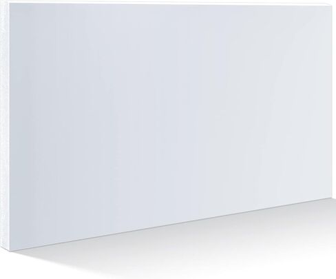 Wesiti 1 Piece HDPE Plastic Sheet White High Density Polyethylene Sheet 1" Thick 12" Length 24" Width Thick High Density Plastic Sheets Polyethylene Board for Crafts in Saudi Arabia