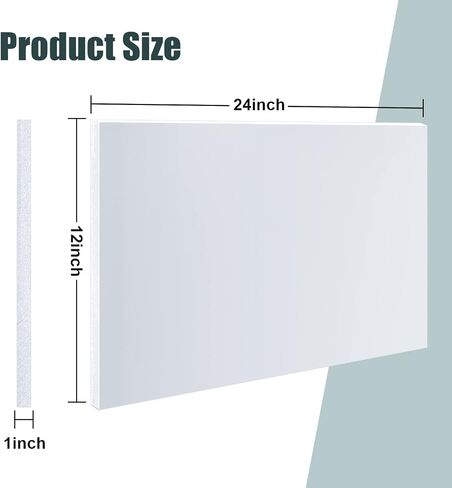 Wesiti 1 Piece HDPE Plastic Sheet White High Density Polyethylene Sheet 1" Thick 12" Length 24" Width Thick High Density Plastic Sheets Polyethylene Board for Crafts in Saudi Arabia