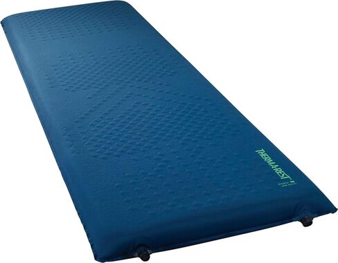 وسادة نوم للتخييم من الفوم ذاتية النفخ من Therm-a-Rest LuxuryMap، مقاس X-Large - 30-77 بوصة، أزرق بوسيدون in Kuwait