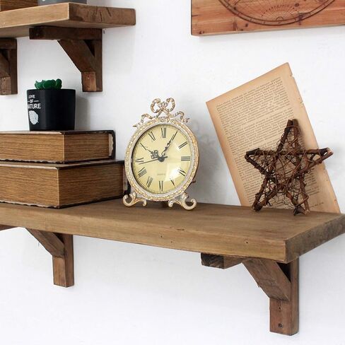 ساعة طاولة بيوتر كلاسيكية من فانلي مي مع فيونكة ذهبية عتيقة (غطاء زجاجي شبكي) in Kuwait