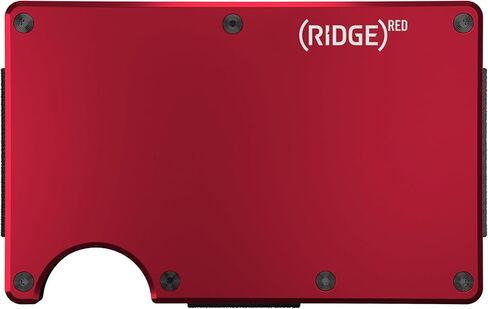 مجموعة Ridge EDC Bundle محفظة بحزام للنقود باللون الأحمر للرجال + مجموعة حافظة Airtag - محفظة آمنة وأنيقة ومحمية بتقنية RFID مع حامل بطاقة هوائية وحزام للنقود in Kuwait