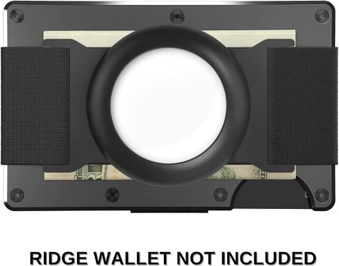 مجموعة Ridge EDC Bundle محفظة بحزام للنقود باللون الأحمر للرجال + مجموعة حافظة Airtag - محفظة آمنة وأنيقة ومحمية بتقنية RFID مع حامل بطاقة هوائية وحزام للنقود in Kuwait