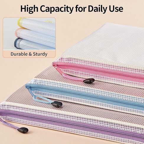 20 قطعة من أكياس جارلينك الشبكية بسحاب، 8 أحجام من أكياس الألغاز بسحاب، وأكياس بسحاب مقاومة للماء لتنظيم الفصل الدراسي، وتخزين ألعاب الطاولة، والسفر، والمكتب، واللوازم المدرسية، 10 ألوان in Kuwait