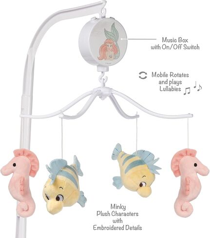 Bedtime Originals Disney Baby The Little Mermaid Musical Baby Crib Mobile Toy in Kuwait