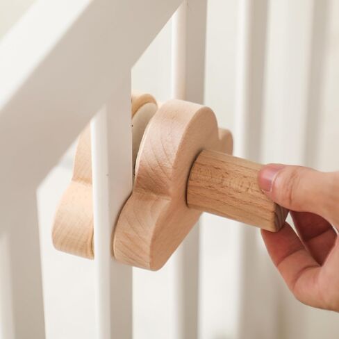 Mobile Arm for Baby Crib Holder Bracket Hanger with Detachable, Adjustable, Wooden Cloud Design | Cute Stand for Cot Bed Bell, Wind Chimes, Music Box Attachment (27.6in, 1PC) in Saudi Arabia