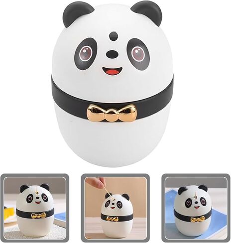 صندوق أعواد أسنان لطيف وممتع للمطبخ على شكل باندا على شكل طائر، حامل أعواد أسنان أوتوماتيكي جديد، مجموعة موزع أعواد أسنان على شكل طائر + لطيف للغاية من نوع ضغط الباندا، صندوق أعواد أسنان للتخزين بمادة ABS in Kuwait