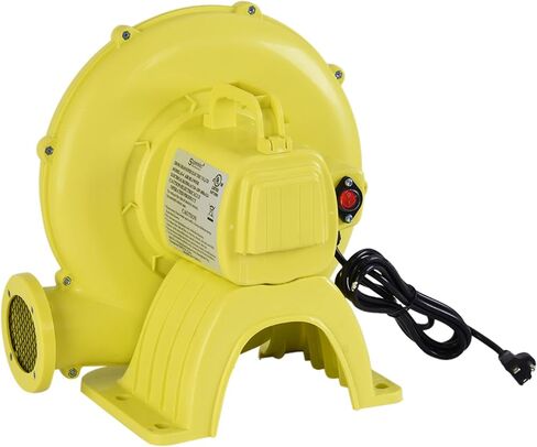 TOYMATE 350W Air Blower, Pump Fan Commercial Inflatable Bouncer Blower, Perfect for Inflatable Water Bounce House, Jumper, Bouncy Castle Yellow in Saudi Arabia