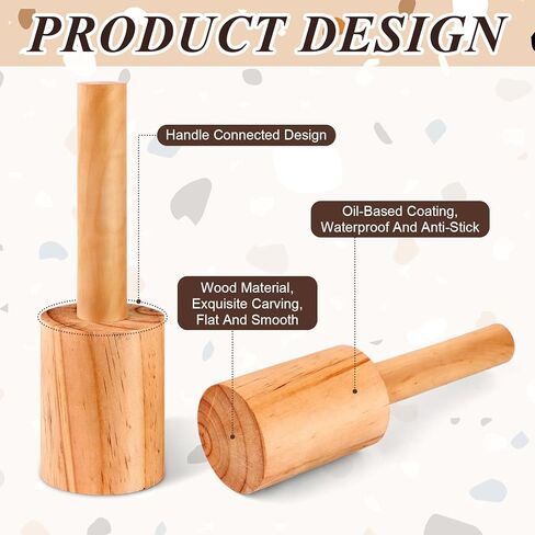 uyakhom 2 قطعة قوالب فخار الأكواب و2 قطعة من أدوات صنع مقبض الفخار وأدوات الطين الخشبية وأدوات الفخار السيراميكية لمزهرية كوب الشاي وكوب الماء in Kuwait