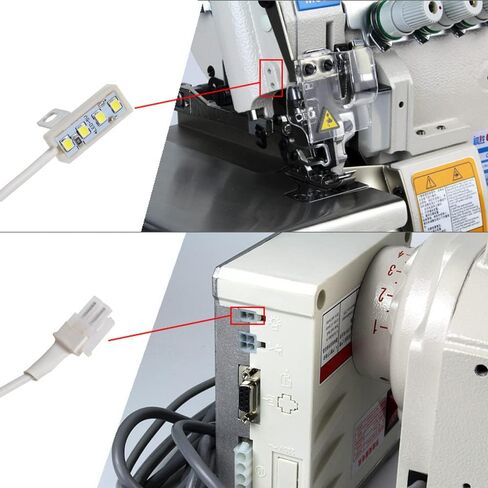 Wal front 5V LED Sewing Machine Lamp Sewing Light Sewing Lamp 3 Beads Portable Work Light with 3.2ft Cable for Overlock Machine Accessory 128cm / 50.4in Length in Saudi Arabia