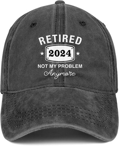 Retirement Gifts for Men Women Retired Hat Gift Ideas Embroidered Baseball Cap in Kuwait