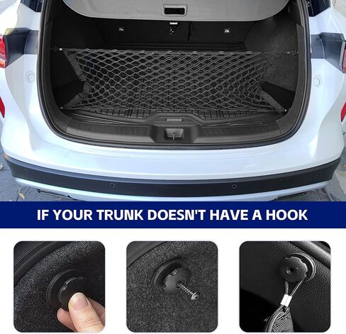 شبكة تخزين صندوق السيارة Ladnum، شبكة تخزين وتنظيم قابلة للتعديل، شبكة تخزين عالمية لصندوق السيارة لسيارات السيدان والسيارات وسيارات الدفع الرباعي (35.4 بوصة × 15.8 بوصة) in Kuwait