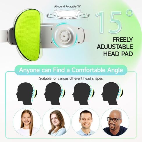 حزام رأس EasySMX قابل للتعديل متوافق مع Oculus/Meta Quest 2، بديل لحزام Elite، ملحقات VR قابلة للفصل وخفيفة الوزن، راحة معززة، يتضمن حزام بنك الطاقة - أخضر in Kuwait