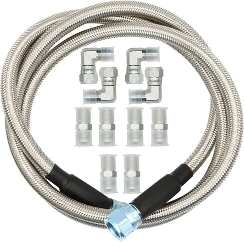 Aspaton TH350 700R4 TH400 خراطيم تبريد ناقل الحركة المرنة المصنوعة من الفولاذ المقاوم للصدأ / خط بطول 52 بوصة in Saudi Arabia
