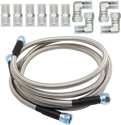 Aspaton TH350 700R4 TH400 خراطيم تبريد ناقل الحركة المرنة المصنوعة من الفولاذ المقاوم للصدأ / خط بطول 52 بوصة in Saudi Arabia
