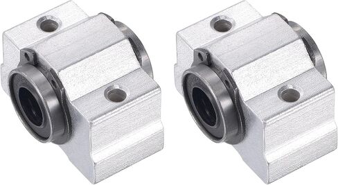 uxcell SCV20UU Linear Ball Bearing Slide Block Units, 20mm Bore Diameter 2pcs in Kuwait