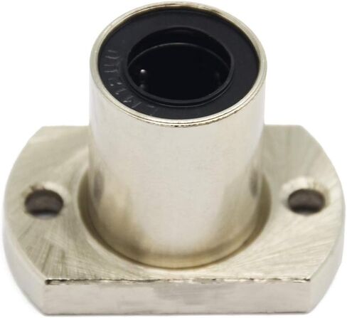 ReliaBot LMH10LUU Flange Linear Ball Bearing Bushing Nickel Plated 10mm x 25mm x 55mm for Diameter 10mm Linear Motion Shaft Rod in Saudi Arabia