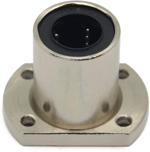 ReliaBot LMH10LUU Flange Linear Ball Bearing Bushing Nickel Plated 10mm x 25mm x 55mm for Diameter 10mm Linear Motion Shaft Rod in Saudi Arabia