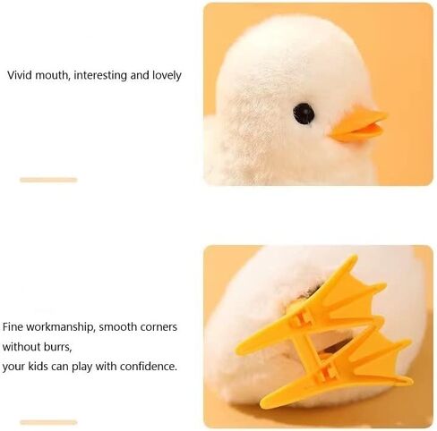 HAILSTER 4 Pack Jumping Ducklings and Chicken Wind Up Toy Sets with Very Soft Colorful Fur, Christmas, Easter and Birthday Party Gifts for Infants and Children in Saudi Arabia