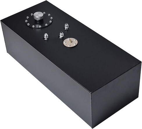 WFLNHB 15 Gallon/57L Black Aluminum Top-feed Racing/Drift Fuel Cell Gas Tank with Level Sender for Street Rods Hot Rods Street Trucks in Saudi Arabia