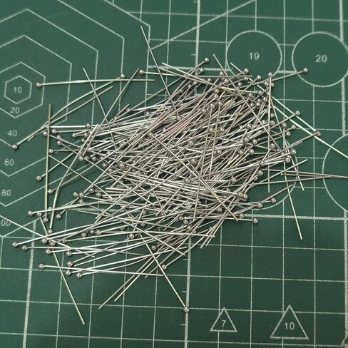 INSPIRELLE 600PCS Stainless Steel Ball Head Pins 22 Gauge 1.2" 1.6" 2" Satin Pins for DIY Jewelry Making Findings - 30mm 40mm 50mm in Kuwait