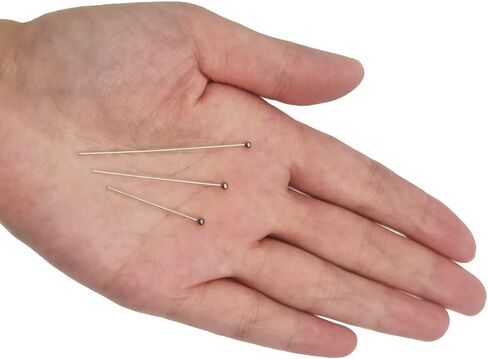 INSPIRELLE 600PCS Stainless Steel Ball Head Pins 22 Gauge 1.2" 1.6" 2" Satin Pins for DIY Jewelry Making Findings - 30mm 40mm 50mm in Kuwait