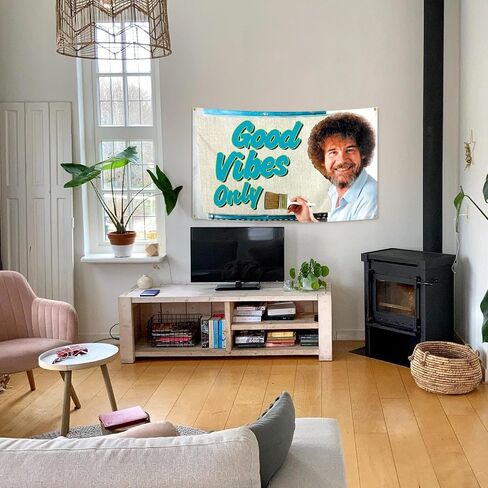 AneiDa مفروشات مضحكة مشاعر جيدة 3 × 5FT مع 4 حلقات نحاسية مناسبة لسكن الجامعة والمكتب وخلفية الديكور والنسيج in Saudi Arabia