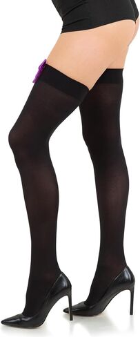 Sugar Sunday Opaque Thigh High Bow Stockings for Women Thigh Highs Stockings with Bows Over The Knee Socks in Kuwait